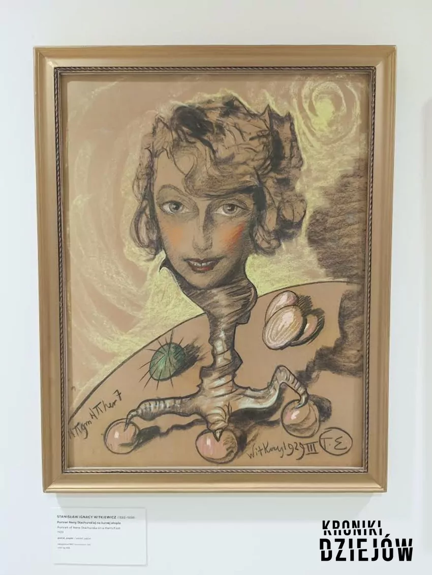 "Portret Neny Stachurskiej na kurzej stopie", 1929 rok