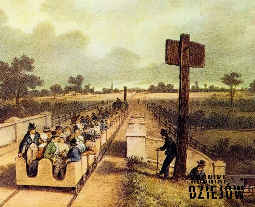 Inauguracyjny przejazd kolejką między Liverpoolem i Manchesterem, ilustracja A.B. Claytona z 1830 roku - domena publiczna 5 największych baniek spekulacyjnych w historii świata, czyli najważniejsze wydarzenia związane z załamaniem rynku