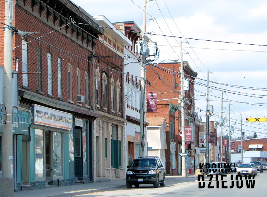 Widok na miasteczko Tweed w Ontario Tweed