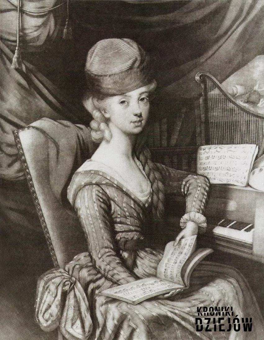 Izabela Czartoryska na portrecie G.F.L. Marchiego (1777)