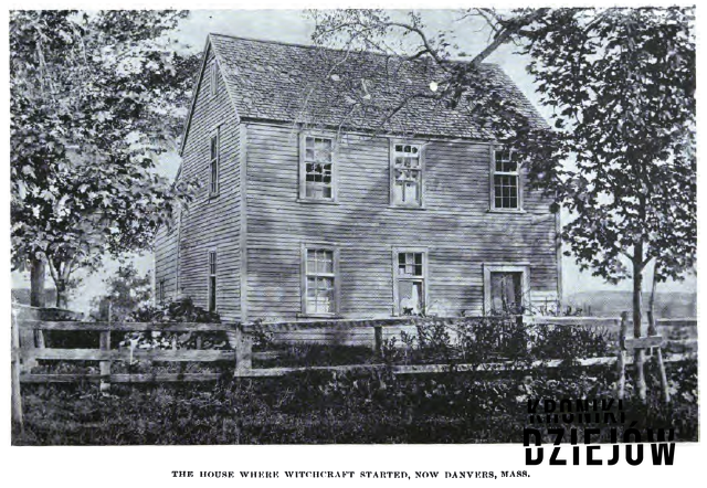 Plebania w wiosce Salem, sfotografowana pod koniec XIX wieku.