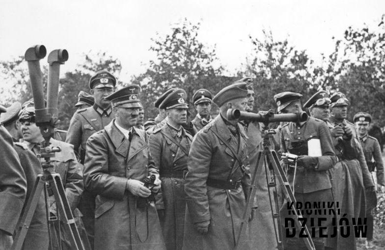 Obserwacja ostrzału Warszawy przez najwyższe dowództwo niemieckie