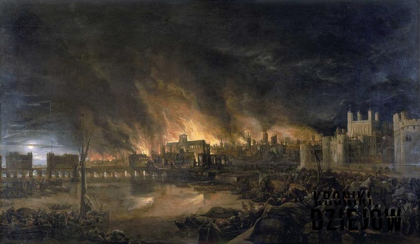 Pożar Londynu i jego przebieg, wydarzenia, przyczyny oraz skutki pożaru w Londynie w XVII wieku